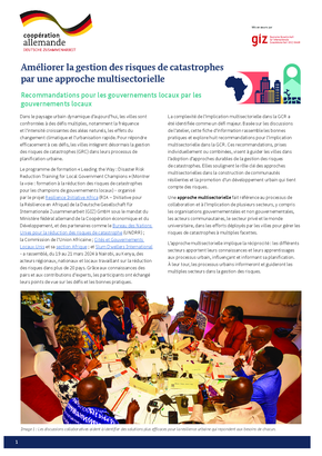 Améliorer la gestion des risques de catastrophes