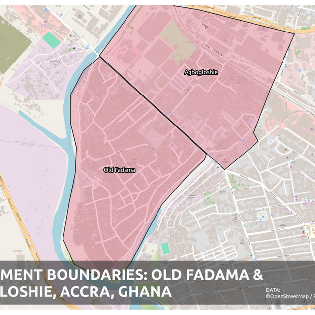 Drone imageries Old Fadma and Agboloshie Accra